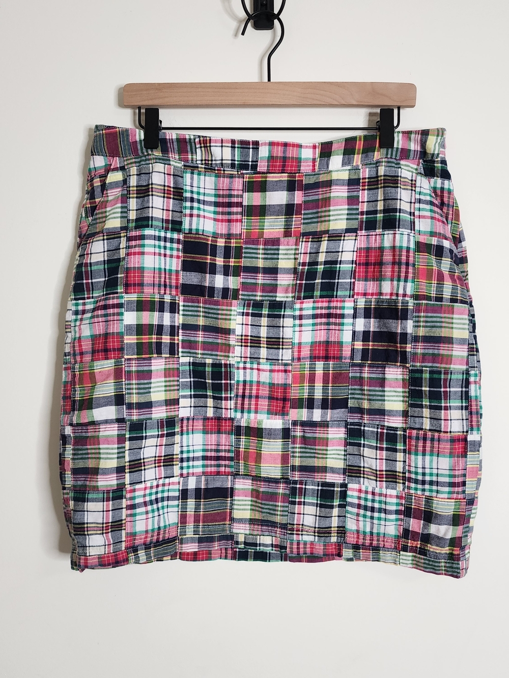Classic Patchwork Plaid Pencil Skirt - Multicolor